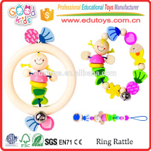 Yunhe Factory Хорошая цена Красочная детская игрушка погремушки Уникальный дизайн Деревянные маленькие игрушки для продажи
